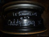 Plechové zátěžové VW Caddy 5x112 R15 ET47 - 2