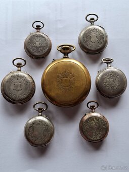 kapesní hodinky stříbrné, jednotlivě ks za 1800,- - 2