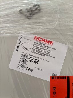 SCAME SCABOX 686.209 – IP56 svorkovnicová krabice 300×220×12 - 2