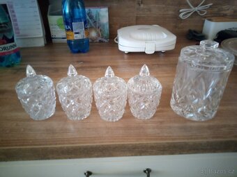 Skleněná slánka a cukřenka - 2