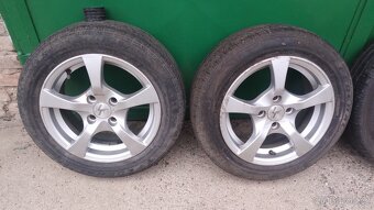 Sada disků kol 4x100 R14" Citroen C1 Peugeot 107 letní pneu - 2