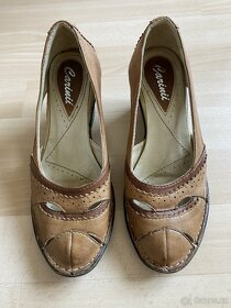 Dámské kožené boty na klínku,v.36 - 2