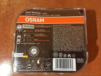 Žárovky H3 Osram Night Breaker +150% 64151NL-HCB - 2