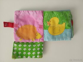 Hračka pro mimi, knížka barevná, plyšová - 2