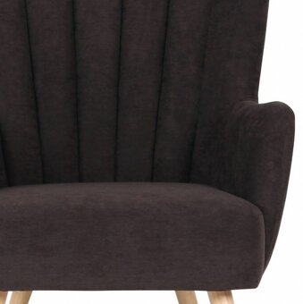 Křeslo ušák AK-311 hnědá látka - 2