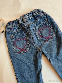 Dívčí džíny se zateplením vel. 86 - 2