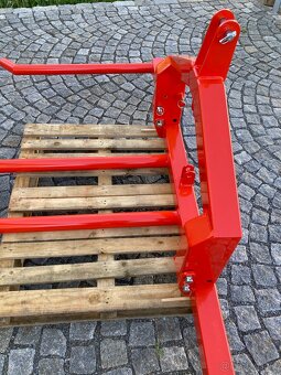 Nosič na 2 kulaté balíky/vidle na balíky/sklopný - 2