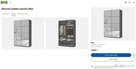 IKEA PAX skřín - posuvné dvěře - ZRCADLA  150x238 - 2