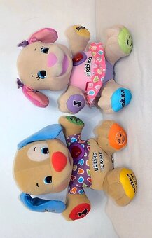 Plyšový mluvící interaktivní pejsek a pejsková Fisher Price - 2