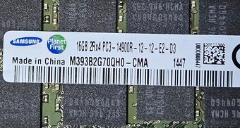 Set 4 Ks 16 GB (64 Gb) Samsung 16 GB 2Rx4 PC3-14900R DDR3 - 2