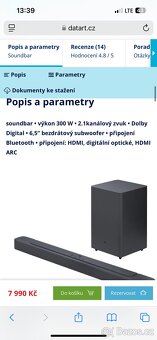 Soundbar JBL BAR 2.1 - 2
