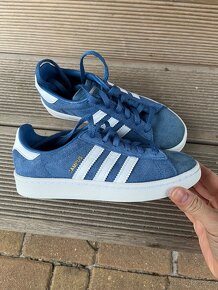 Adidas Campus 31,5 trendy tenisky kožené - 2