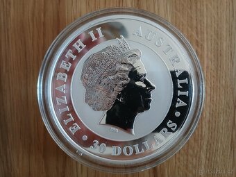 Australian Kookaburra (Ledňáček) 2011 stříbrná mince 1000 g - 2