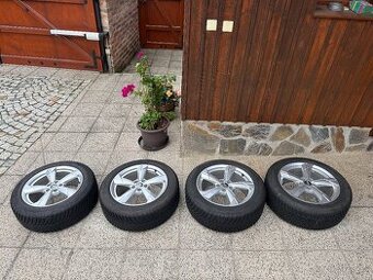 Alu kola Audi A6 5x112 18” 225/55/18 - zimní gumy z r. 2024 - 2