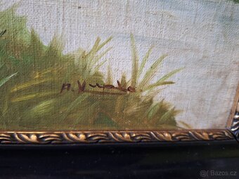 Starý obraz na plátně - 2