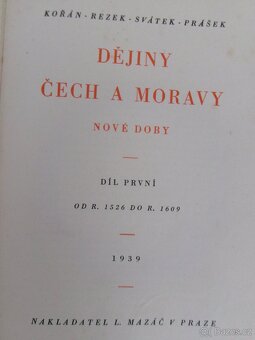 Dějiny Čech a Moravy. - 2