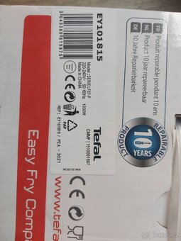 Horkovzdušná fritéza Tefal Easy Fry Compact EY101815 Černá - 2