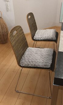 Prodám 6 kusů židlí do jídelny-jako nové, moderní typ - 2