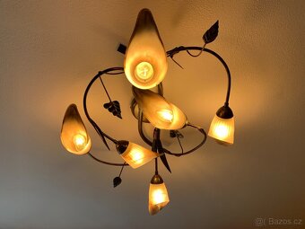 Rustikální bodové svítidla - lustry a nástěnné světla - 2