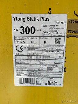 Tvárnice YTONG Statik Plus, tl. 300 mm - 2