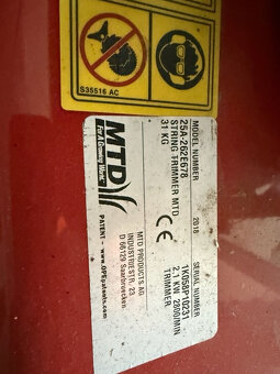 Mulčovací sekačka MTD - 2