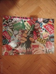 Puzzle obraz coca cola včetně rámu 1000 dílků - 2