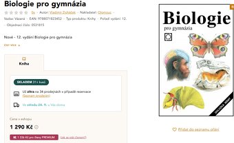 Biologie pro gymnázia - 2