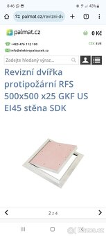 Revizní dvířka protipožární - 2