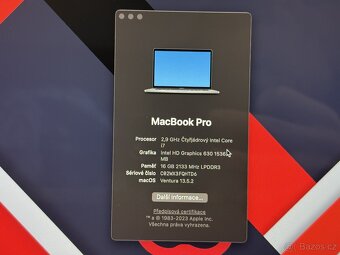 CTO MacBook Pro 15" 2017 i7 / 16GB / 500GB / Pro 560 - 2