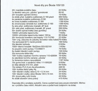 Těsnění karburátoru Škoda 1000/100/1203 originál - 2