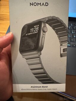 Nomad Aluminum Band Space Grey Apple Watch 42/44/45/Ultra 49 - 2