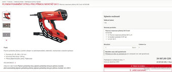 Plynem poháněný stroj pro přímou montáž Hilti GX 3 - 2