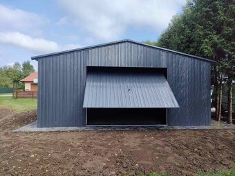 Plechová garáž 6x8m - 2
