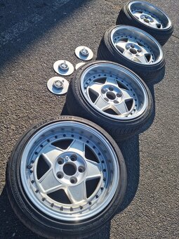 King K7000 dobové Alu kola 8.5Jx17 Et 13 5x120 BMW - 2