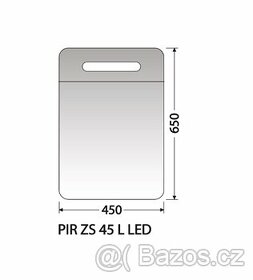 Zrcadlová skříňka 45cm, levá (PIR ZS 45 L LED) - 2