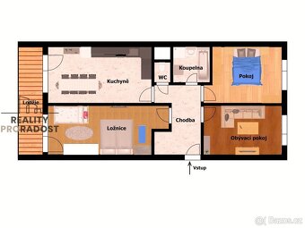 Prodej bytu 3+1 73 m², +balkon 7 m², Manželů Dostálových, Pr - 2