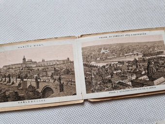 Starožitný reklamní suvenýr jízdní řád 1879 železnice Praha - 2