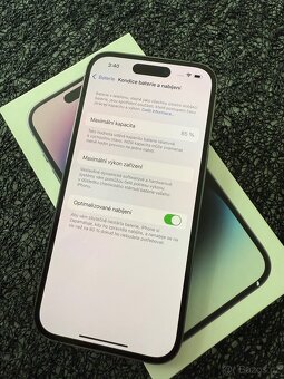 iPhone 14pro temně fialový, 128gb - 2