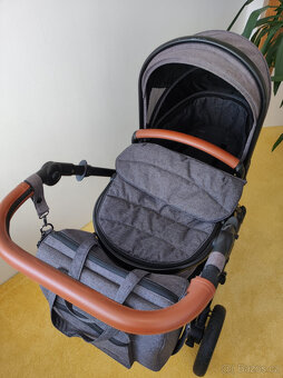 Kočárek a autosedačka Sleeworld Supreme Grey - 2