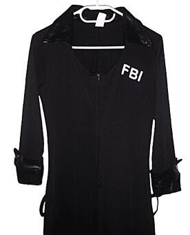 Karnevalový kostým AGENTKA FBI vel. S - 2