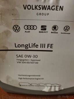 Motorový olej 0W-30 LL, specifikace VW, Škoda, Seat - 2