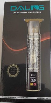 USB nabíjecí zastřihovací strojek s digitálním displejem uka - 2