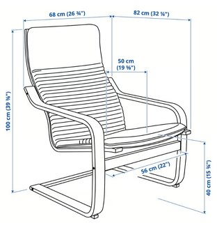 Houpací křeslo Ikea Poeng - 2