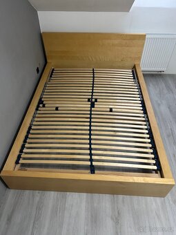 Postel 140×200 s roštem BeCo – moderní vzhled - 2