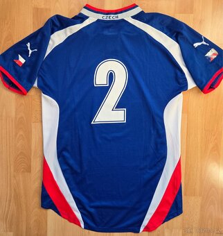 Česko fotbalový dres Tomáš Řepka Puma #2 2000-2002 - 2