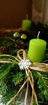 Adventní věnce, živé girlandy, svícny - 2