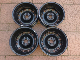 Plechové disky kola  - originál Škoda VW 5x100 6Jx15 ET38 - 2