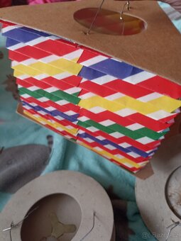 Retro lampiony dekorace závěsná - 2