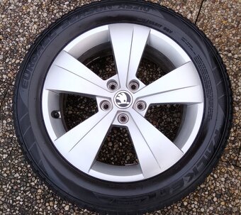 Zimní alu disky originál Škoda Superb III 5x112 R17 Triton - 2