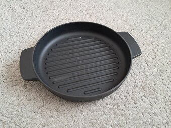 Litinová grilovací pánev, průměr 26 cm, nová - 2